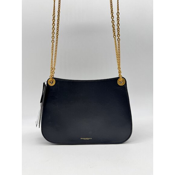 Donna Karan NY Malverne leather suede shoulder crossbody + Dust bag BLACK (Used) - Picture 14 of 16